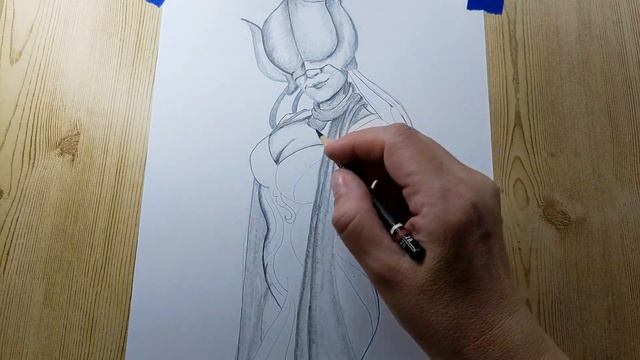 Drawing Lotus from Warframe | ASMR | No Talking | 30 Minute Art смотреть онлайн