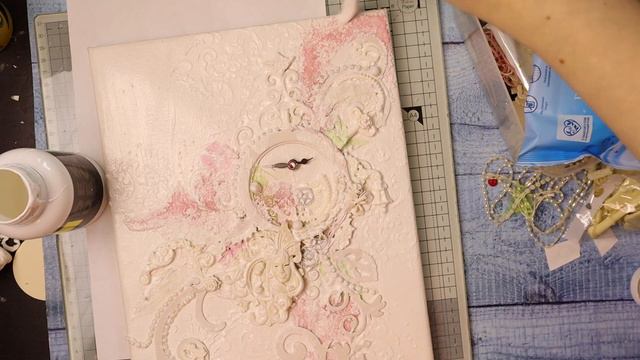 Декоративное панно на стену с часами своими руками в технике микс медиа / декор для дома часы смотреть онлайн