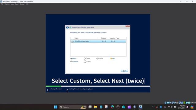 Installing Windows Server 2022 in VirtualBox смотреть онлайн