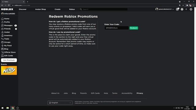 Как Получить Вещь SpiderCola в Роблокс БЕСПЛАТНО?! смотреть онлайн