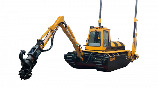 Очистка пруда.Ил,водоросли.Земснаряд.Botsman M.Ряска.Землесос. Углубление.Плавающий экскаватор.Камыш