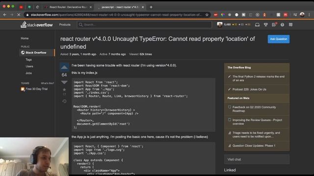 React Live Coding w/ Kev - Setting Up React Router смотреть онлайн