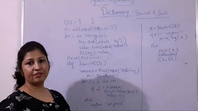 @. PYTHON PROGRAMMING-SORTING , SEARCHING IN DICTIONARY смотреть онлайн