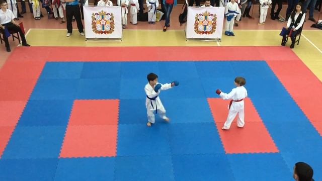 Савва Т - 9 Областной турнир по каратэ (WKF) финальный бой 11.12.16 смотреть онлайн