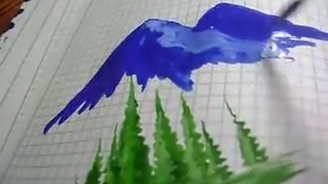 Рисуем горы...1.урок рисования Гор( гуашью) смотреть онлайн