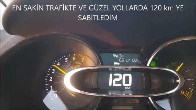 Renault Clio 4 Sport Tourer 1.2 16v 75  Bg . Ankara - Kuşadası Yakıt Tüketim Verileri.