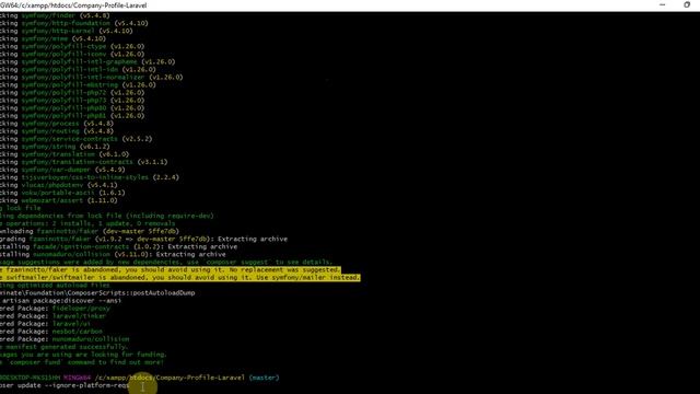 Solusi Error Conclusion: don't install laravel/framework v8.76.2 (conflict analysis result) смотреть онлайн