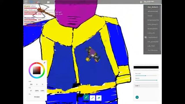 A roblox art of my roblox avatar| drawn by Alan_Walker5489/myself смотреть онлайн