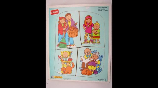 Playskool Our Family Frame-Tray Jigsaw Puzzle Stop-Motion Animation смотреть онлайн