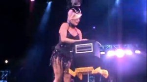 Suzie Malone Black & White Magic Burlesque show, Mirage , Las Vegas 2011