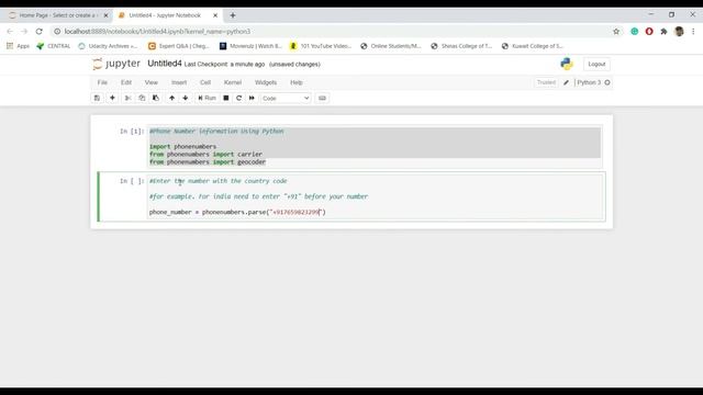 Finding country of a phone number and service provider using python - 2020 | Funny Python Coding смотреть онлайн