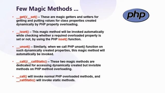 PHP Basics - What is OOP? - Part 6 - ( Magic Methods and Final Keyword) смотреть онлайн