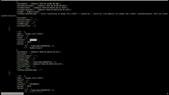 Mongo Replica Set смотреть онлайн