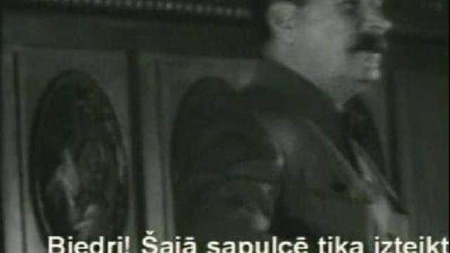 Сталин на трибуне видеохроника   история ВКПб