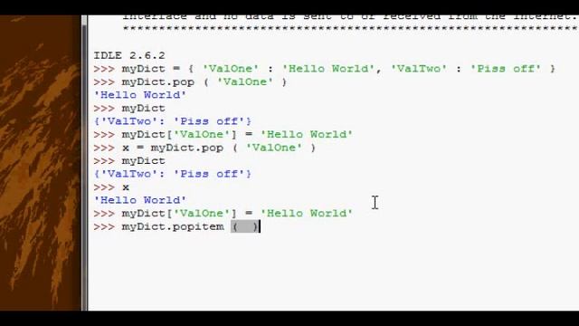 Python Tutorial #28 Part 1 - Further Dictionary Methods смотреть онлайн