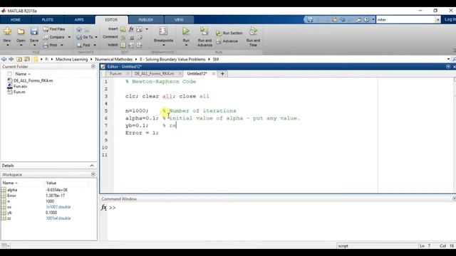 10.2| Shooting Method Boundary Value Problem BVP using MATLAB смотреть онлайн