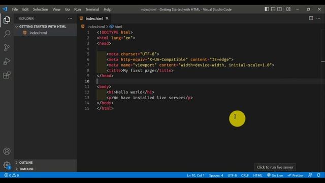 How To Install Live Server in Vs Code Text Editor смотреть онлайн