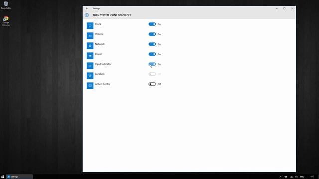 Windows 10 - Show Or Hide System Tray Icons