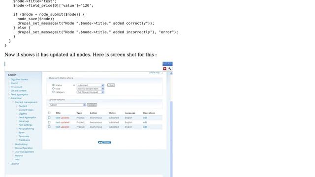 Drupal: Node Update Problem on hook Cron смотреть онлайн