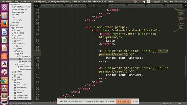 Laravel5.4 Login With Facebook смотреть онлайн