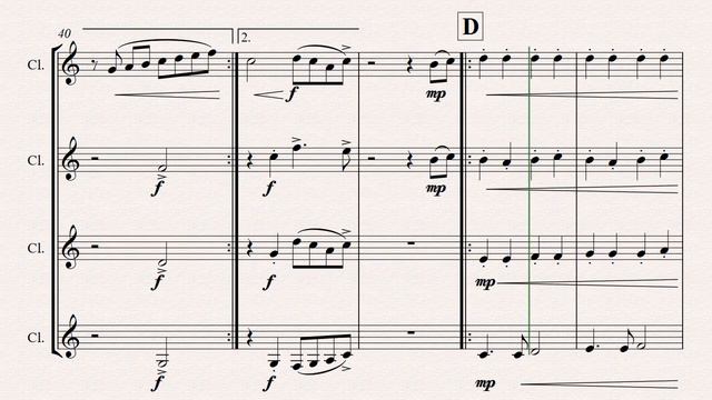 Sleigh Ride - Clarinet Quartet смотреть онлайн