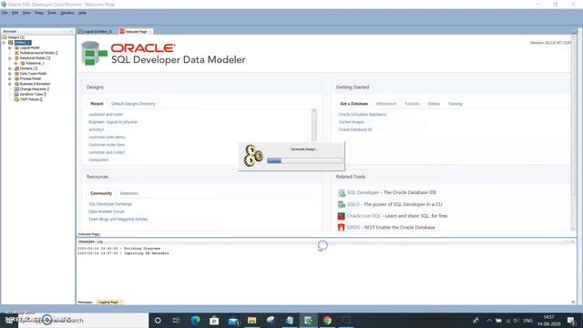 Importing Database model structure using Oracle SQL modeler /developer смотреть онлайн