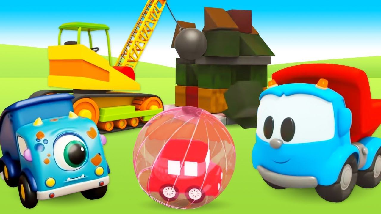 Большой сборник про машинки для детей. Развивающие мультики Грузовичок Лева, Мокас, 4 машинки смотреть онлайн