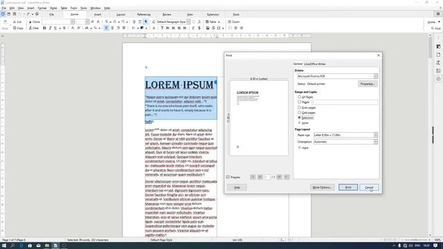 43. Belajar Dasar LibreOffice Writer Print Bagian 3 Odd, Even Pages dan Selection. Indonesia смотреть онлайн