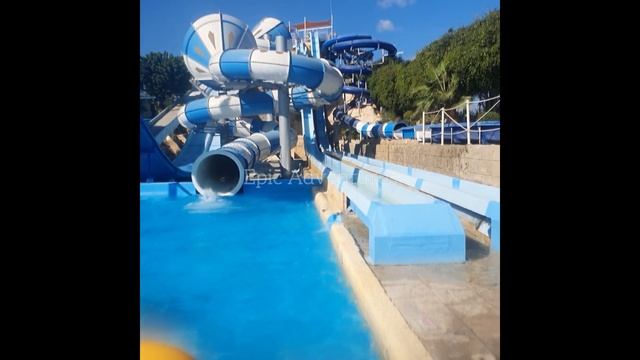 CRAZY CONE SLIDE | Aphrodite Water Park Paphos _Сумасшедшая конусная горка | аквапарк Афродиты пафо смотреть онлайн
