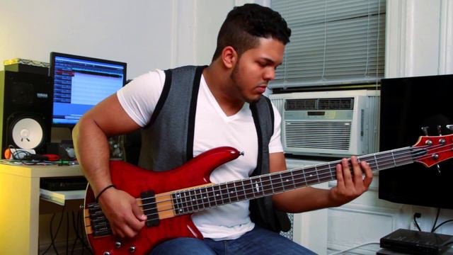 Bruno Mars - Locked out of Heaven (Bass Cover) смотреть онлайн