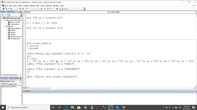 Comparison operator, logical operators and operators precedence in vba excel. смотреть онлайн