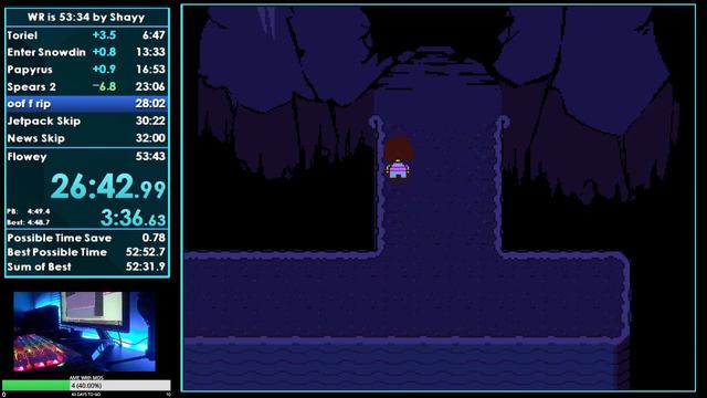 Undertale Neutral Speedrun in 53:36... смотреть онлайн