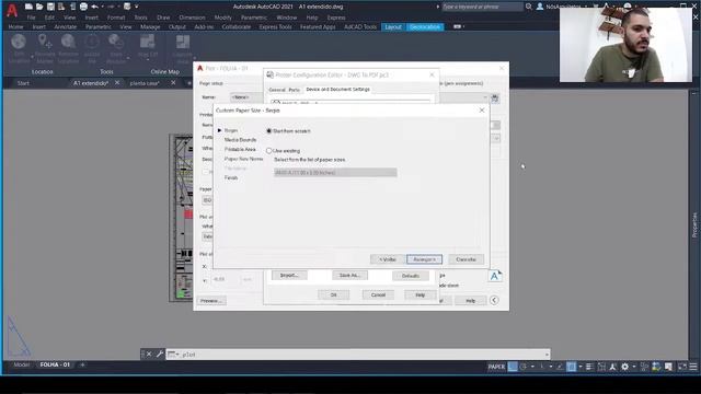 IMPRIMIR FOLHA ESTENDIDA NO AUTOCAD (A1+ A2+ A3+) смотреть онлайн