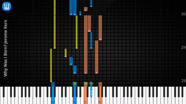 🎹Why Was I Born?, Solo & Chord, Jerome Kern, Synthesia Piano смотреть онлайн