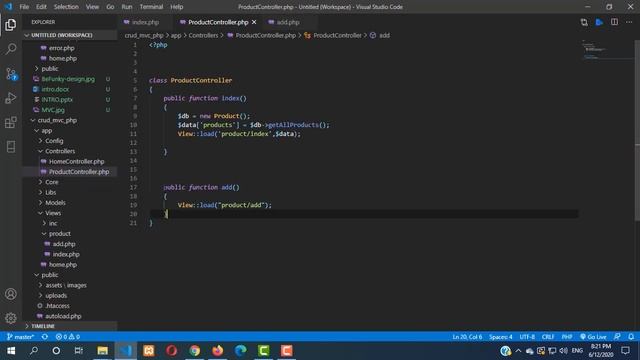 #13 - crud using php mvc - add product part1 (Arabic) смотреть онлайн
