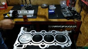 Сборка блока двигателя HYUNDAI KIA G4FC