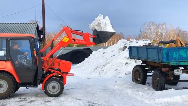 Погрузчик фронтальный ПЛ 0 4 320 для МТЗ 320 с навесками смотреть онлайн