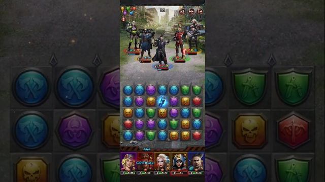 Puzzles And Survival: Arena Gameplay Strong Hero Lineup. 1