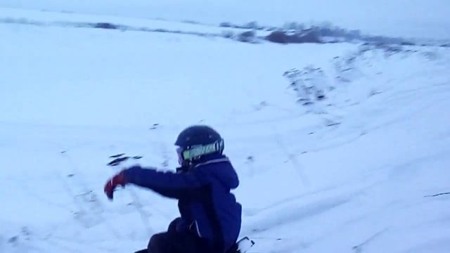 Покатушки снегоход зима 2016 ( лицом в снег) смотреть онлайн