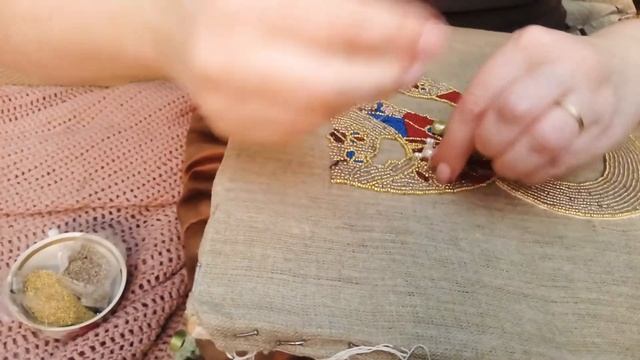 Исправляю неровности на Васиной вышивке. Как убирать волны. смотреть онлайн