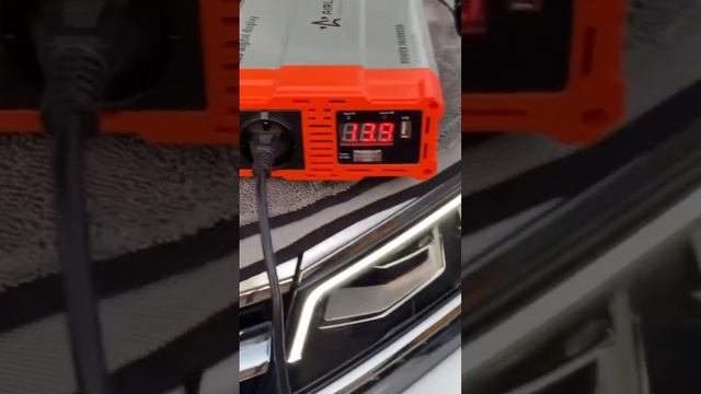 Включаем пылесос 220 от инвертора AIRLINE