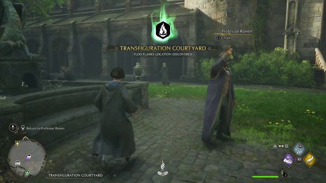 Collect the flying page in the Defense Against the Dark Art Tower Hogwarts Legacy смотреть онлайн