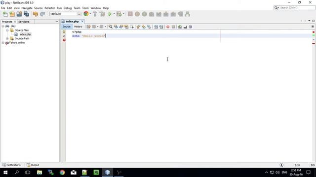 php hello world your first program смотреть онлайн