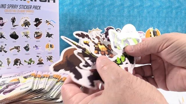 Overwatch Blind Bag Spray Sticker Pack Game Art Opening | PSToyReviews смотреть онлайн