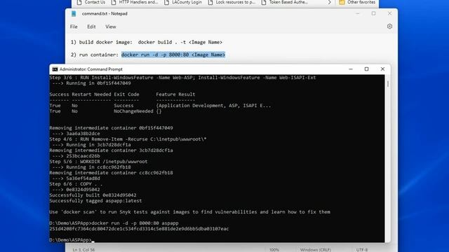 Build The Docker Image with Classic ASP and Deploy Into Azure APP Service Window Container смотреть онлайн
