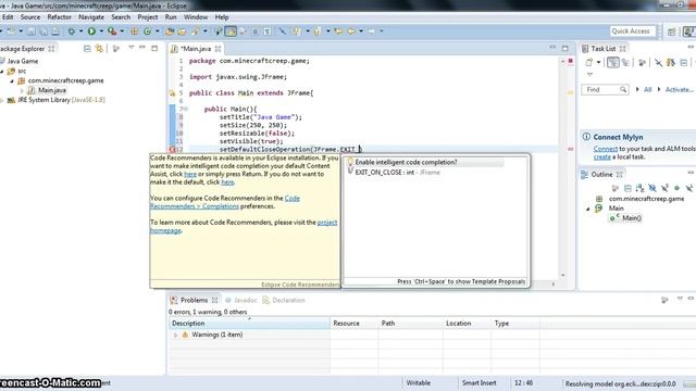 Java - Basic Game Programming #1 - Basic Class смотреть онлайн