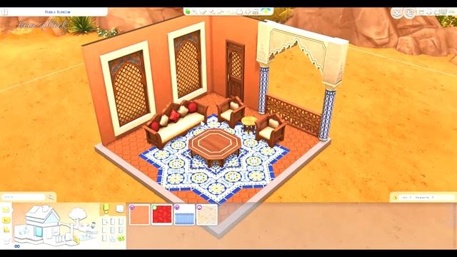 COURTYARD OASIS KIT: Room of Colors: Sims 4 Speed Build смотреть онлайн