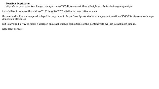 Wordpress: How to remove attachments size attribute? смотреть онлайн