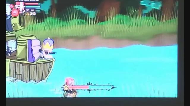 Castle Crashers - Cat Fish Boss смотреть онлайн