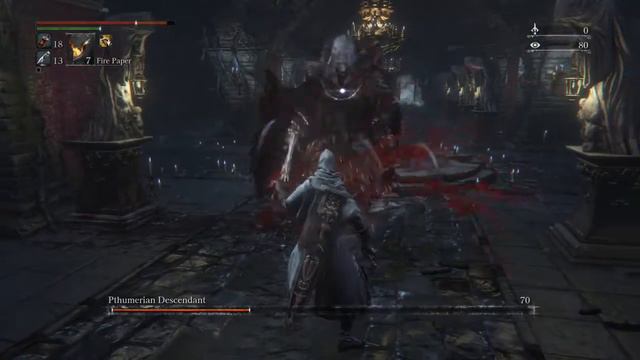 Bloodborne - Chalice Dungeon Boss Pthumerian Descendant - Parry Mode смотреть онлайн